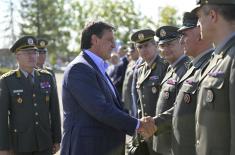 President Vučić visits newly built facilities in “Corporal Momčilo Gavrić” barracks in Loznica