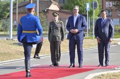 President Vučić visits newly built facilities in “Corporal Momčilo Gavrić” barracks in Loznica