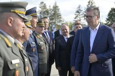 President Vučić visits newly built facilities in “Corporal Momčilo Gavrić” barracks in Loznica