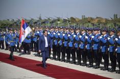 Minister Gašić attends dress rehearsal for Flag 2024 Display of Serbian Armed Forces’ Capabilities