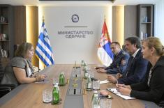 Minister Gašić meets with Ambassador of Greece Levanti