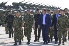 Minister Gašić attends dress rehearsal for Flag 2024 Display of Serbian Armed Forces’ Capabilities