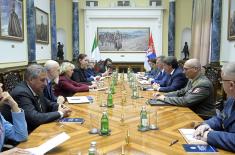 Minister of Defence meets President of the Foreign Affairs and Defence Committee of the Senate of the Italian Republic