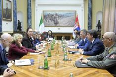 Minister of Defence meets President of the Foreign Affairs and Defence Committee of the Senate of the Italian Republic