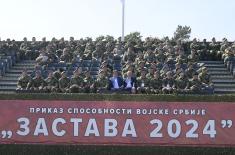 Minister Gašić attends dress rehearsal for Flag 2024 Display of Serbian Armed Forces’ Capabilities