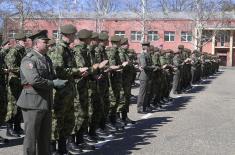 Class of March 2025 takes military oath, Minister Gašić attends