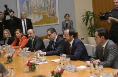 Састанак председника и делегација Србије и Кипра