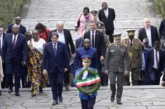 President of Burundi lays wreath at Monument to Unknown Hero on Mt. Avala