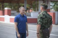 Minister Stefanović visits Army Training Centre