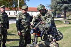 Tour of units of the Serbian Armed Forces in the Vranje garrison