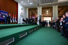 Predsednici Vučić i Dodik obišli veterane iz Srbije i Republike Srpske