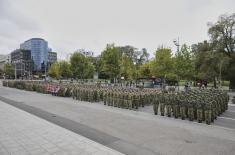 Minister Gašić attends dress rehearsal for cadets’ commissioning ceremony