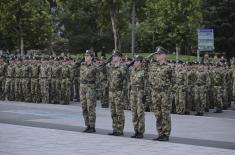 Minister Gašić attends dress rehearsal for cadets’ commissioning ceremony