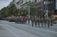 Minister Gašić attends dress rehearsal for cadets’ commissioning ceremony