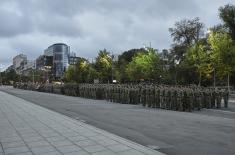 Minister Gašić attends dress rehearsal for cadets’ commissioning ceremony