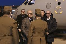 Minister Vučević arrives in Budapest