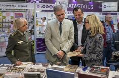 Eventful day at Book Fair stand of Ministry of Defence and Serbian Armed Forces