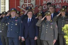 Class of March 2025 takes military oath, Minister Gašić attends