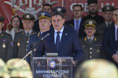 Class of March 2025 takes military oath, Minister Gašić attends