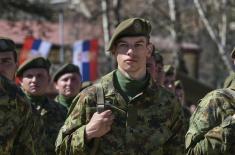 Class of March 2025 takes military oath, Minister Gašić attends