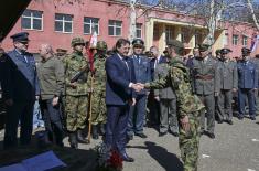 Class of March 2025 takes military oath, Minister Gašić attends