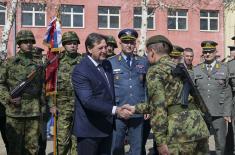 Class of March 2025 takes military oath, Minister Gašić attends