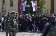 Class of March 2025 takes military oath, Minister Gašić attends