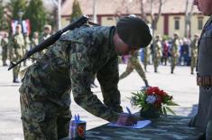 Class of March 2025 takes military oath, Minister Gašić attends