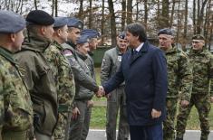 Minister Gašić visits members of 98th Air Brigade