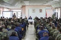 Minister Gašić visits members of 98th Air Brigade