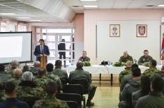 Minister Gašić visits members of 98th Air Brigade