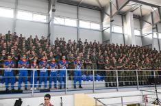 Свечани испраћај такмичара из Олимпијског тима у Атлетској дворани Војне академије 
