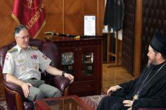 Meeting with Military Bishop Dositej of Lipljan