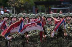 Minister Gašić attends dress rehearsal for cadets’ commissioning ceremony