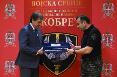 Minister Gašić visits Special Purpose MP Detachment “Kobre”