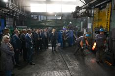 Defence ministers Gašić, Kaliňák visit “14. Oktobar” Factory