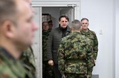 Minister Gašić and General Mojsilović visit Defence System Operations Centre