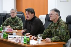 Minister Gašić and General Mojsilović visit Defence System Operations Centre