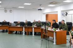 Minister Gašić and General Mojsilović visit Defence System Operations Centre