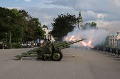 Gun salute marks Victory Day