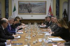 Italian Minister of Defence Guerini visits Serbia