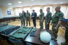 Minister Gašić visits Air Force and Air Defence Command