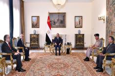 Minister Vučević meets with Egyptian President El-Sisi